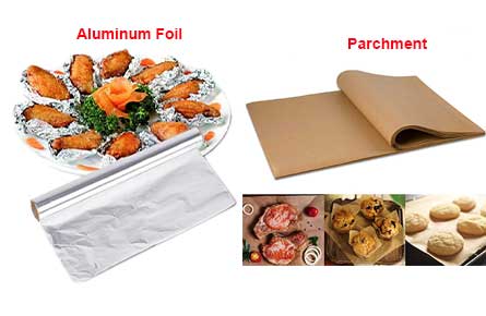 Comparison of Aluminum Foil and Parchment