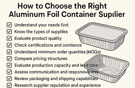 how to choose the right aluminium foil container supplier