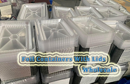 foil containers with lids wholesale
