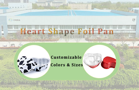 heart shape foil pan