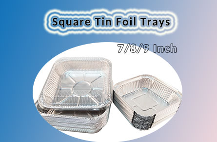 square tin foil trays