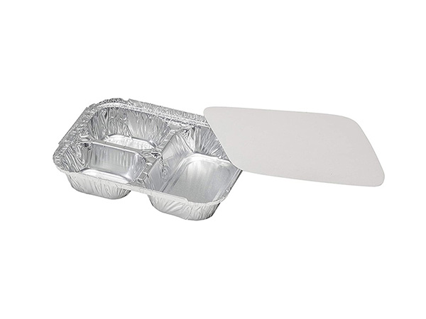 3 compartment foil food tray