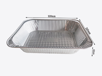 half size aluminium foil food tray