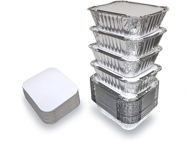 small foil pans with lids