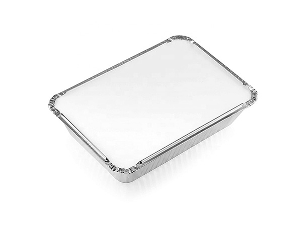 small foil tray with paper lid